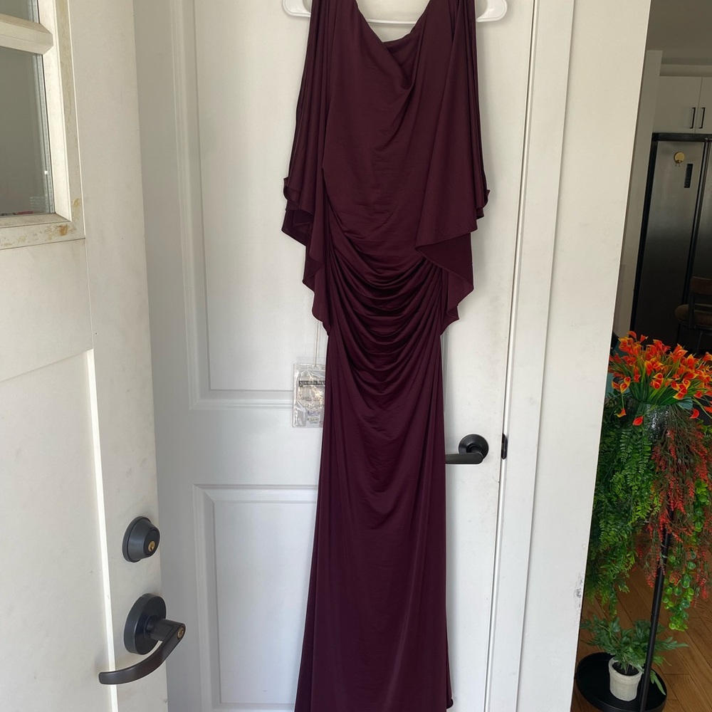 Jovani Womens Long Elegant Bridesmaid Evening Cocktail Modest Maxi Dress. Size12